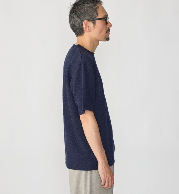 SHIPS「SHIPS: 膨れジャカード ショートスリーブ Tシャツ」|Tシャツ・カットソー|
