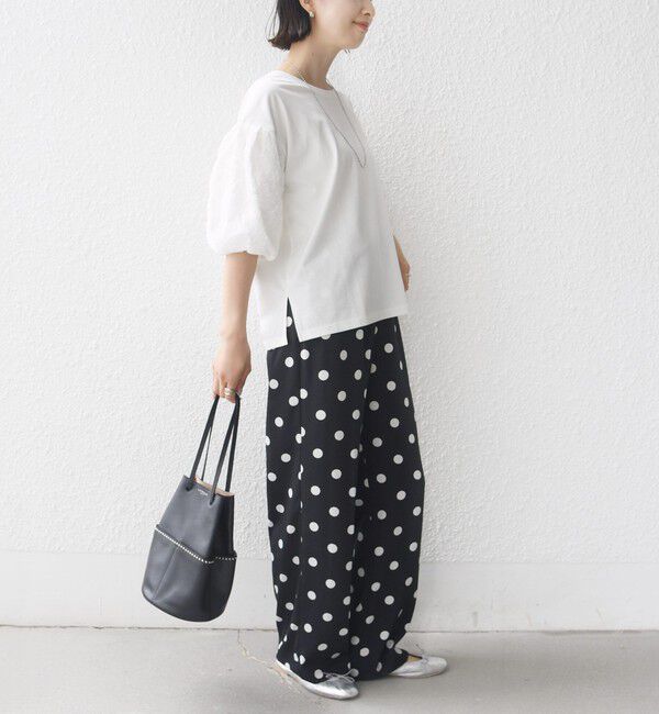 SHIPS for women「【WEB限定】〈接触冷感/UVカット/汗染み防止加工〉FUNCTION 袖 レース プルオーバー」|Tシャツ・カットソー|