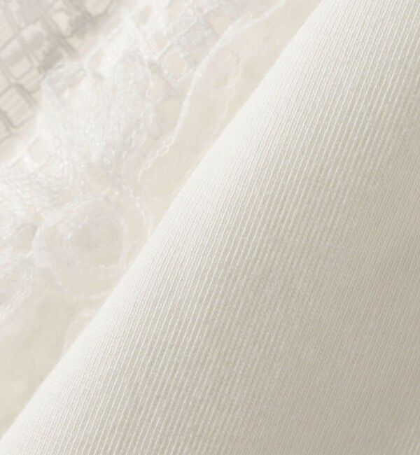 SHIPS for women「【WEB限定】〈接触冷感/UVカット/汗染み防止加工〉FUNCTION 袖 レース プルオーバー」|Tシャツ・カットソー|