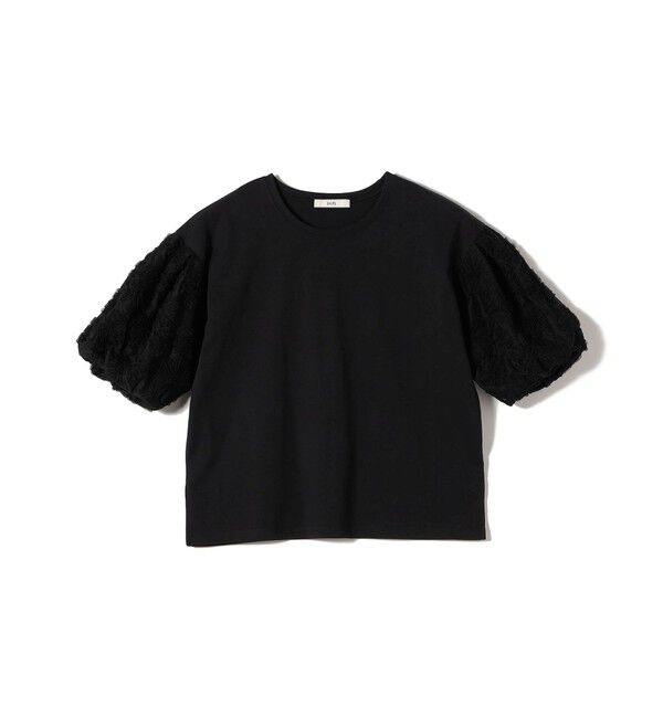 SHIPS for women「【WEB限定】〈接触冷感/UVカット/汗染み防止加工〉FUNCTION 袖 レース プルオーバー」|Tシャツ・カットソー|