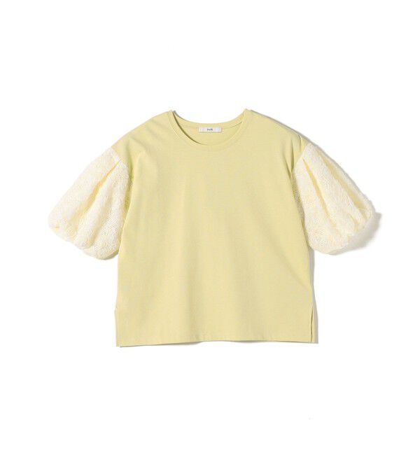 SHIPS for women「【WEB限定】〈接触冷感/UVカット/汗染み防止加工〉FUNCTION 袖 レース プルオーバー」|Tシャツ・カットソー|