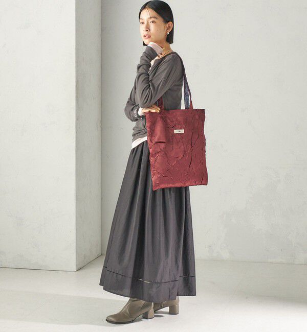 SHIPS for women「【SHIPS別注】Uhr: クラッシュ サテン トート バッグ」|トートバッグ|