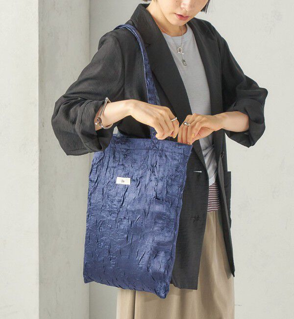 SHIPS for women「【SHIPS別注】Uhr: クラッシュ サテン トート バッグ」|トートバッグ|