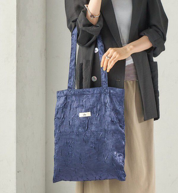 SHIPS for women「【SHIPS別注】Uhr: クラッシュ サテン トート バッグ」|トートバッグ|