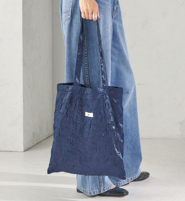 SHIPS for women「【SHIPS別注】Uhr: クラッシュ サテン トート バッグ」|トートバッグ|