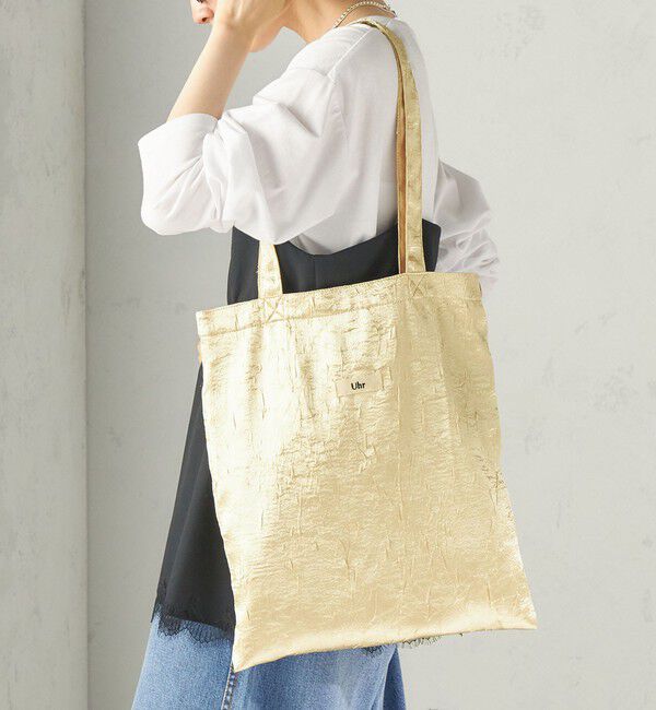 SHIPS for women「【SHIPS別注】Uhr: クラッシュ サテン トート バッグ」|トートバッグ|