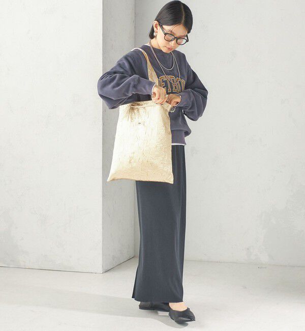 SHIPS for women「【SHIPS別注】Uhr: クラッシュ サテン トート バッグ」|トートバッグ|