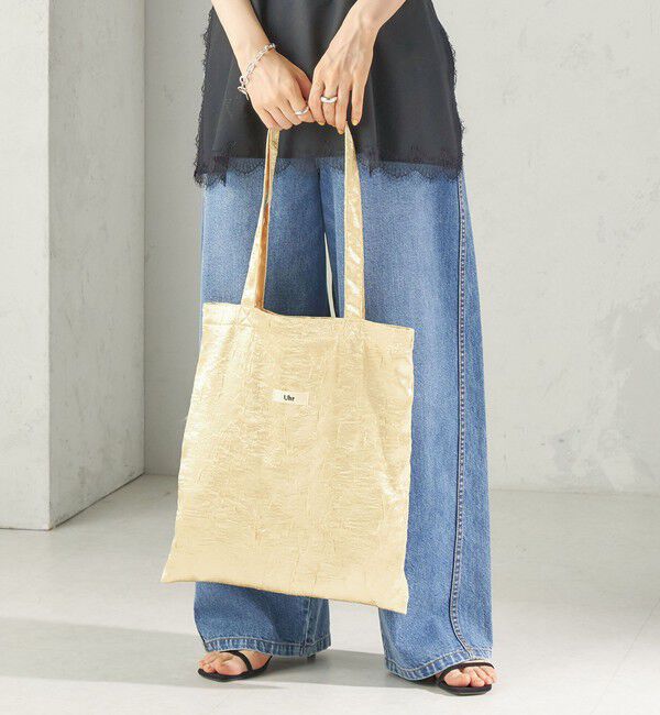 SHIPS for women「【SHIPS別注】Uhr: クラッシュ サテン トート バッグ」|トートバッグ|