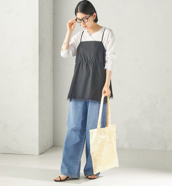 SHIPS for women「【SHIPS別注】Uhr: クラッシュ サテン トート バッグ」|トートバッグ|