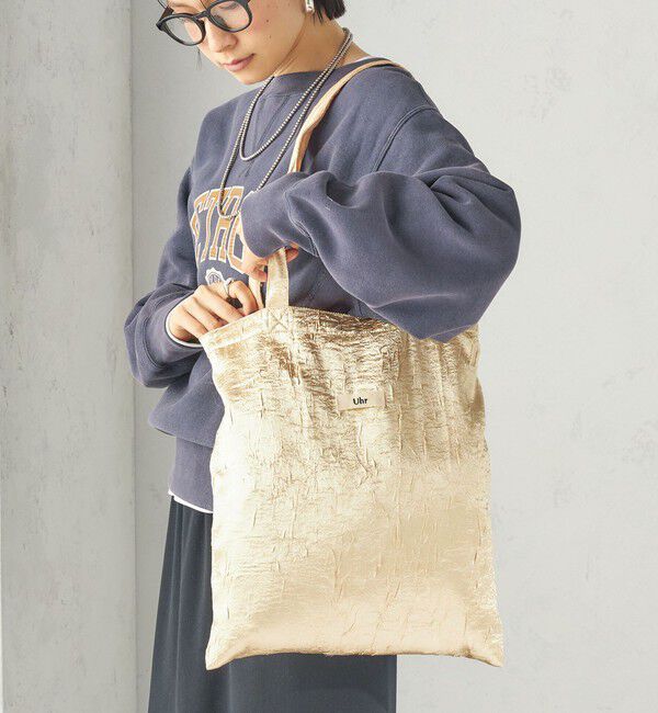 SHIPS for women「【SHIPS別注】Uhr: クラッシュ サテン トート バッグ」|トートバッグ|
