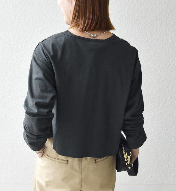 SHIPS any「《予約》SHIPS any:〈洗濯機可能〉レイヤード ノースリ TEE &times; カーディガン セット」|Tシャツ・カットソー|