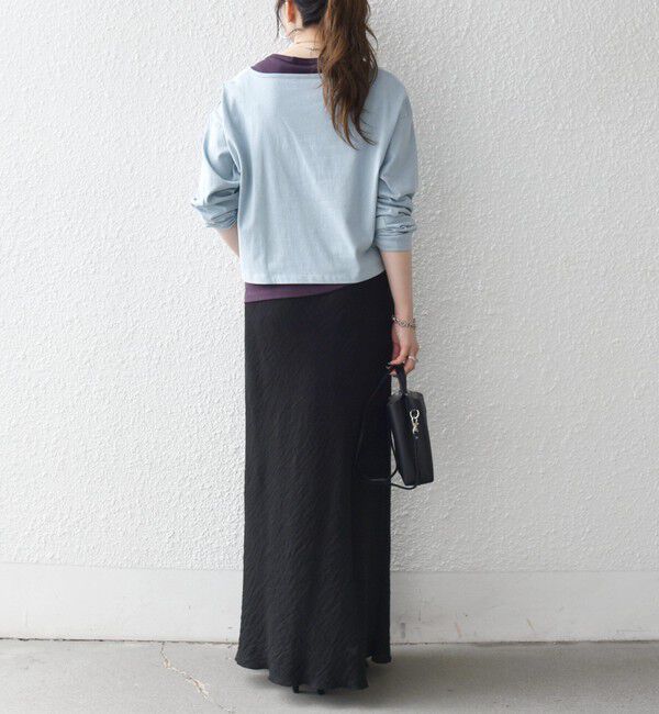 SHIPS any「《予約》SHIPS any:〈洗濯機可能〉レイヤード ノースリ TEE &times; カーディガン セット」|Tシャツ・カットソー|