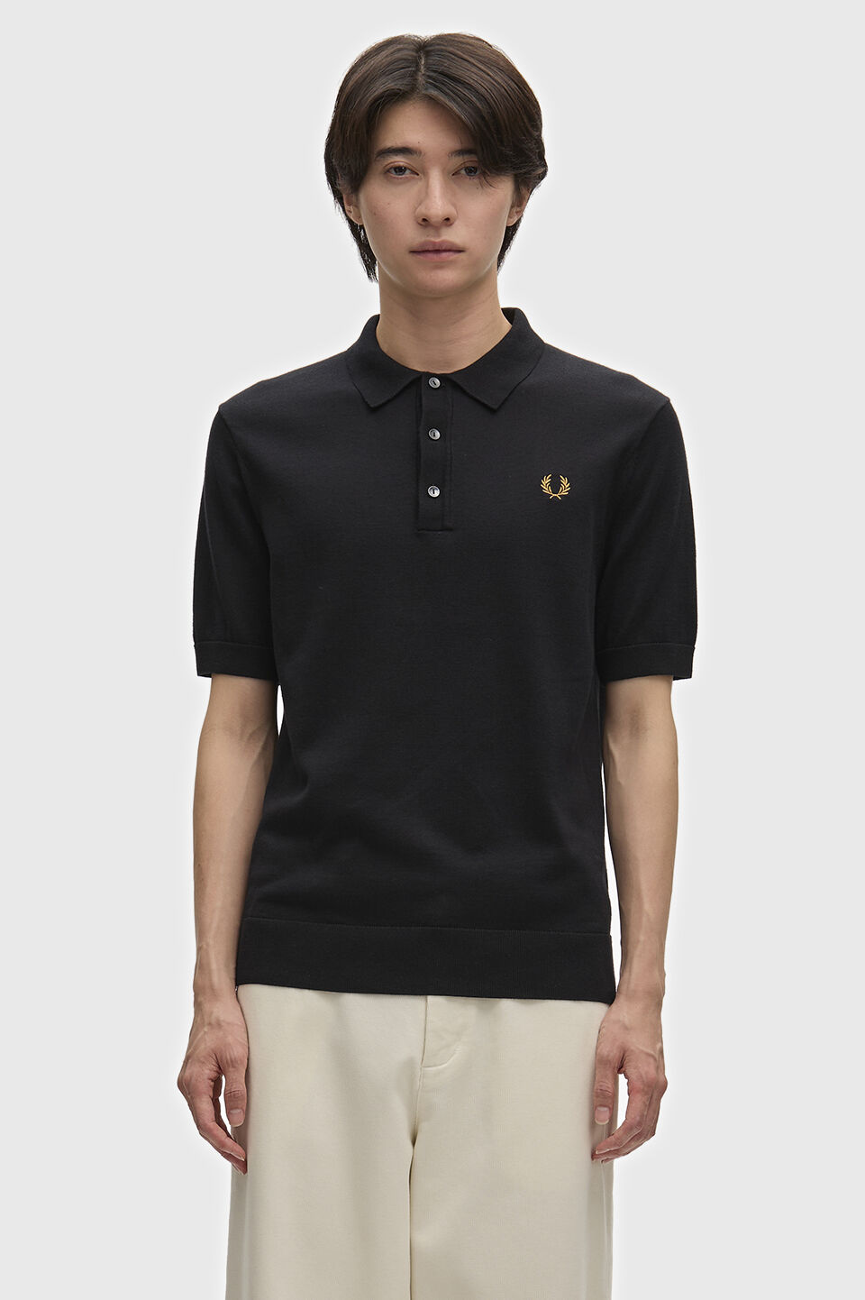 FRED PERRY 「FRED PERRY／Cotton Knitted Polo Shirt／コットンニットポロシャツ」|ポロシャツ|