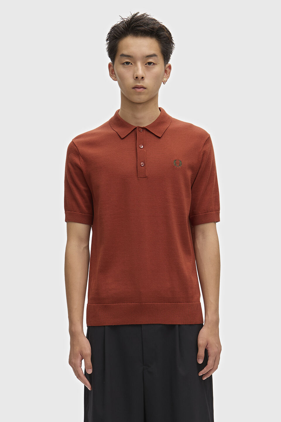 FRED PERRY 「FRED PERRY／Cotton Knitted Polo Shirt／コットンニットポロシャツ」|ポロシャツ|