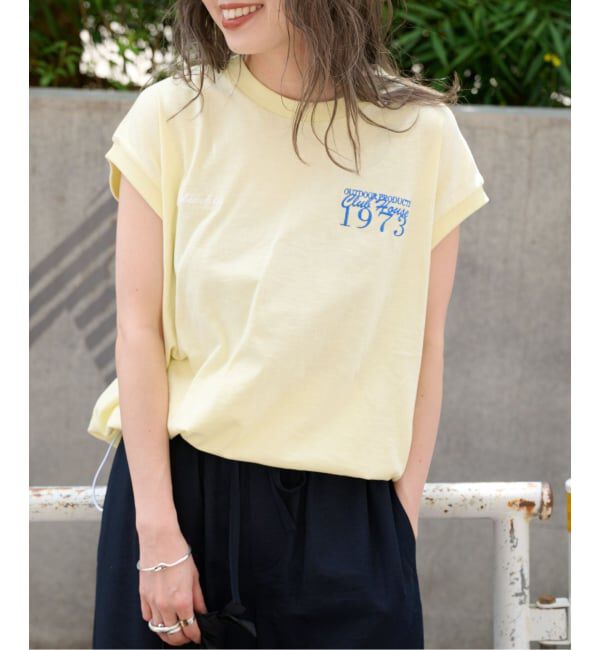 OUTDOOR PRODUCTS Usual Things「ドロストバルーンノースリTEE」|Tシャツ・カットソー|イエロー