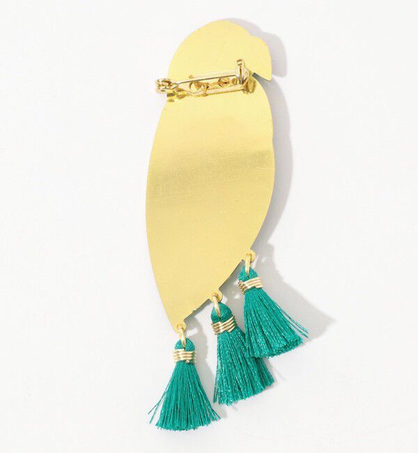 TOMORROWLAND GOODS「MERCEDES SALAZAR FETHER GOLDEN ブローチ」|ブローチ・コサージュ|
