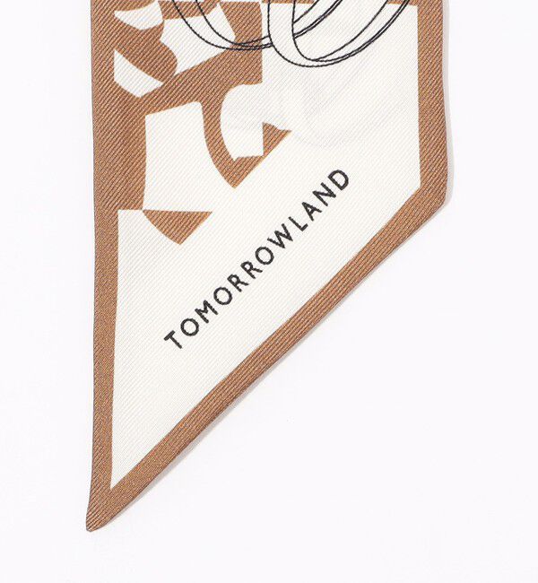TOMORROWLAND GOODS「ATELIER TOMORROW BIT MOTIF BANDEAU シルクスカーフ」|バンダナ・スカーフ|