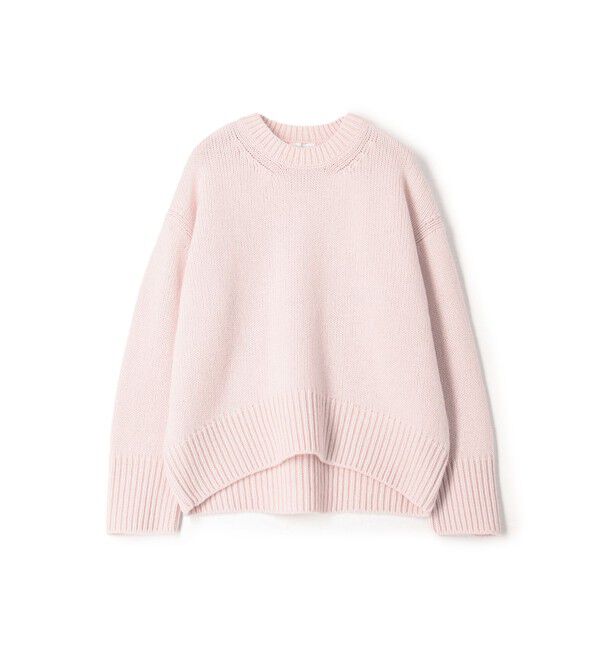 GALERIE VIE「ファインウール クルーネックプルオーバー」|ニット・セーター|31 ライトピンク