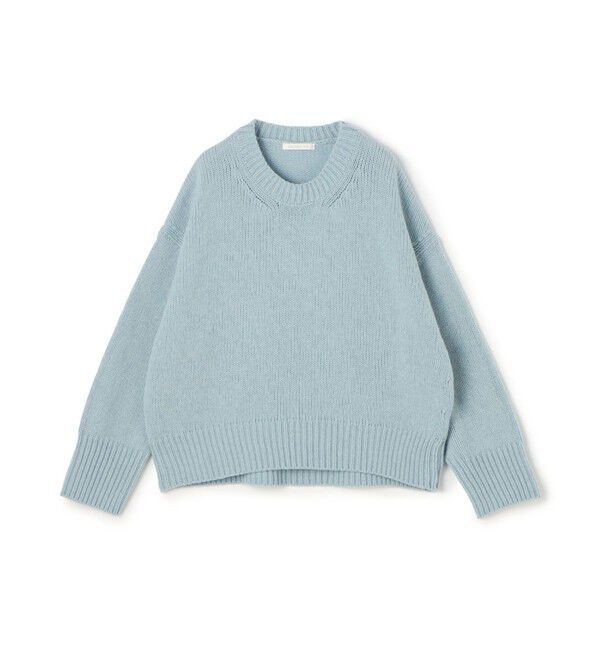 GALERIE VIE「ファインウール クルーネックプルオーバー」|ニット・セーター|63 ライトブルー