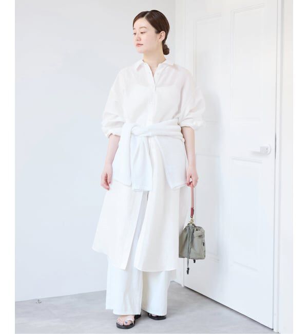 IENA「ラミーリヨセルシャツワンピース」|ワンピース|