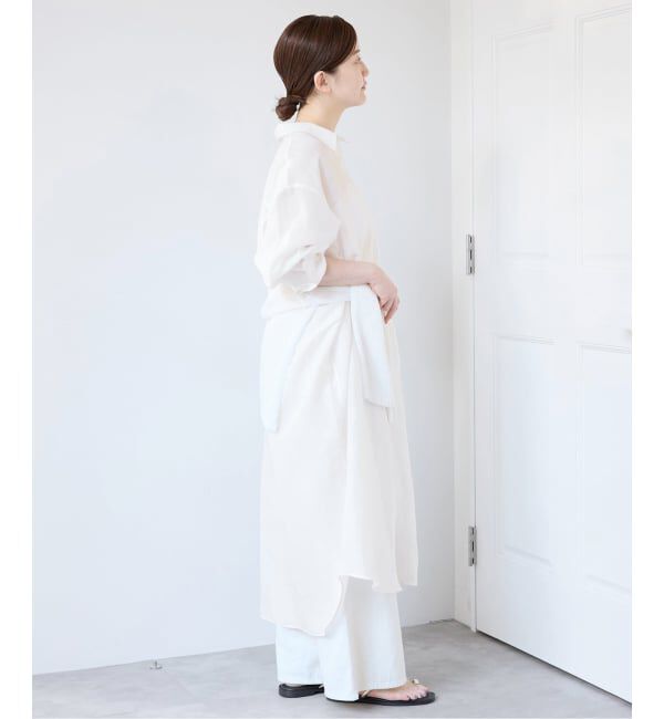IENA「ラミーリヨセルシャツワンピース」|ワンピース|