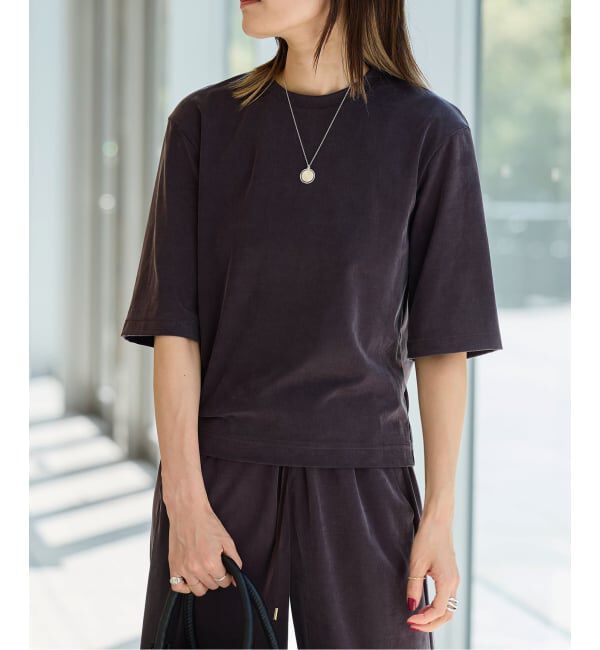 IENA LA BOUCLE「《追加/洗濯機洗い可》IENA LA BOUCLE Cupra mix Tシャツ」|Tシャツ・カットソー|