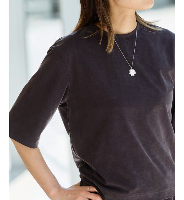 IENA LA BOUCLE「《追加/洗濯機洗い可》IENA LA BOUCLE Cupra mix Tシャツ」|Tシャツ・カットソー|