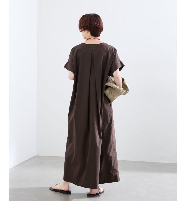 IENA「タイプライターノーカラーワンピース」|ワンピース|