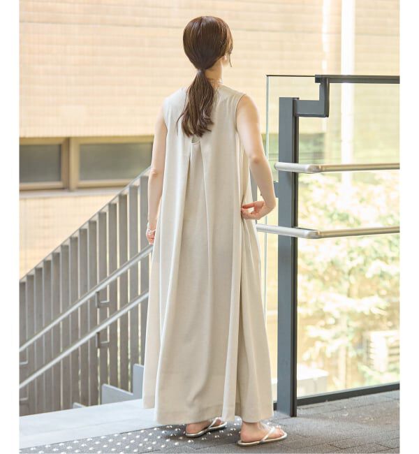 IENA「《手洗い可》EN ノースリーブワンピース」|ワンピース|