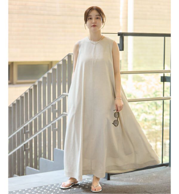 IENA「《手洗い可》EN ノースリーブワンピース」|ワンピース|