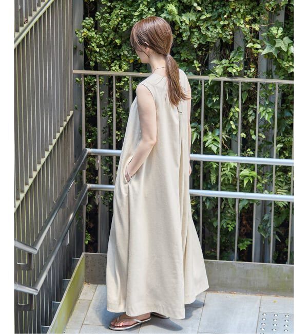 IENA「《手洗い可》EN ノースリーブワンピース」|ワンピース|