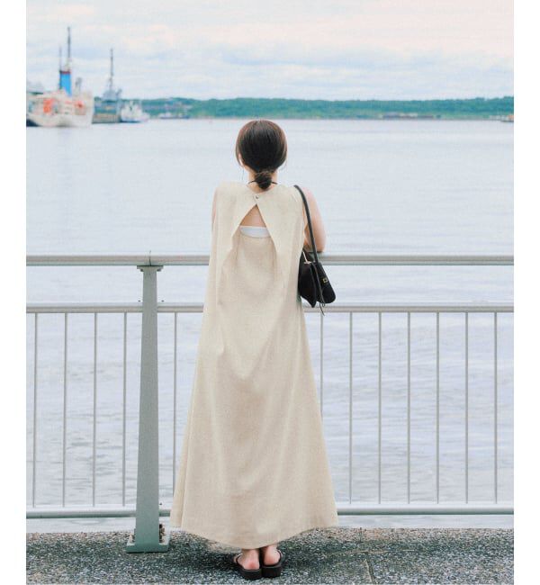 IENA「《手洗い可》EN ノースリーブワンピース」|ワンピース|