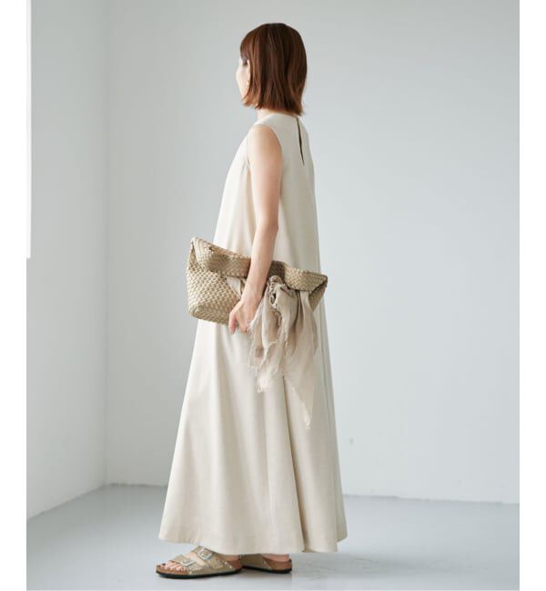 IENA「《手洗い可》EN ノースリーブワンピース」|ワンピース|