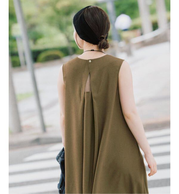 IENA「《手洗い可》EN ノースリーブワンピース」|ワンピース|