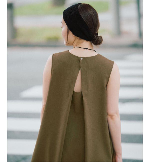 IENA「《手洗い可》EN ノースリーブワンピース」|ワンピース|