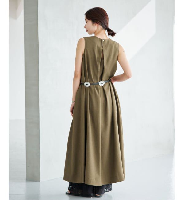 IENA「《手洗い可》EN ノースリーブワンピース」|ワンピース|