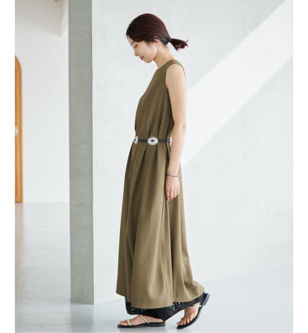 IENA「《手洗い可》EN ノースリーブワンピース」|ワンピース|