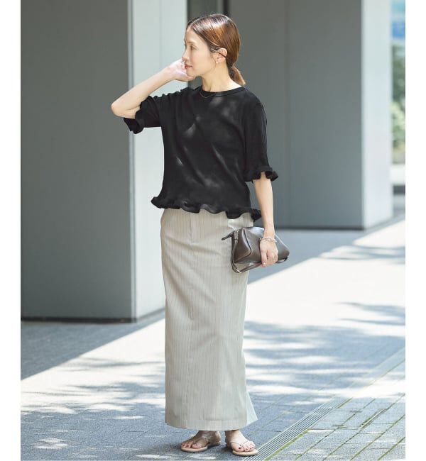 IENA「《WEB限定/追加》オーガニックコットン WAVE Tシャツ」|Tシャツ・カットソー|