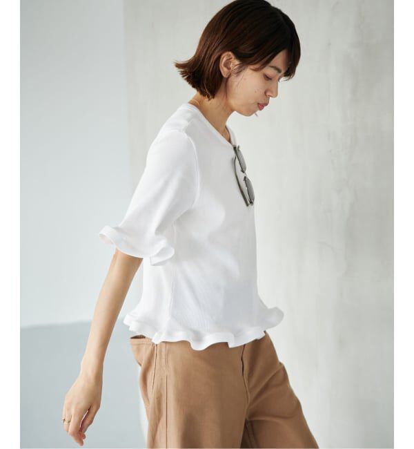 IENA「《WEB限定/追加》オーガニックコットン WAVE Tシャツ」|Tシャツ・カットソー|