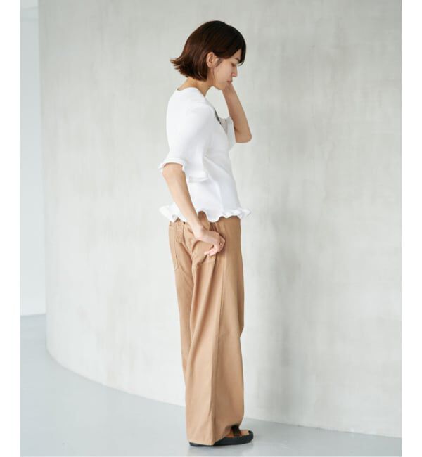 IENA「《WEB限定/追加》オーガニックコットン WAVE Tシャツ」|Tシャツ・カットソー|