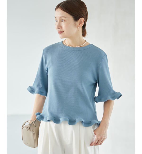 IENA「《WEB限定/追加》オーガニックコットン WAVE Tシャツ」|Tシャツ・カットソー|