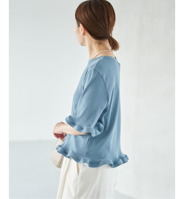 IENA「《WEB限定/追加》オーガニックコットン WAVE Tシャツ」|Tシャツ・カットソー|