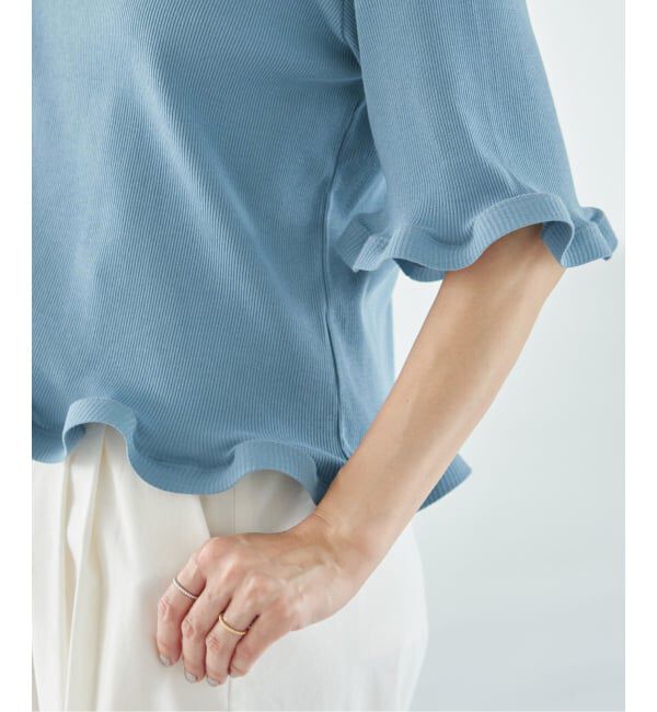 IENA「《WEB限定/追加》オーガニックコットン WAVE Tシャツ」|Tシャツ・カットソー|