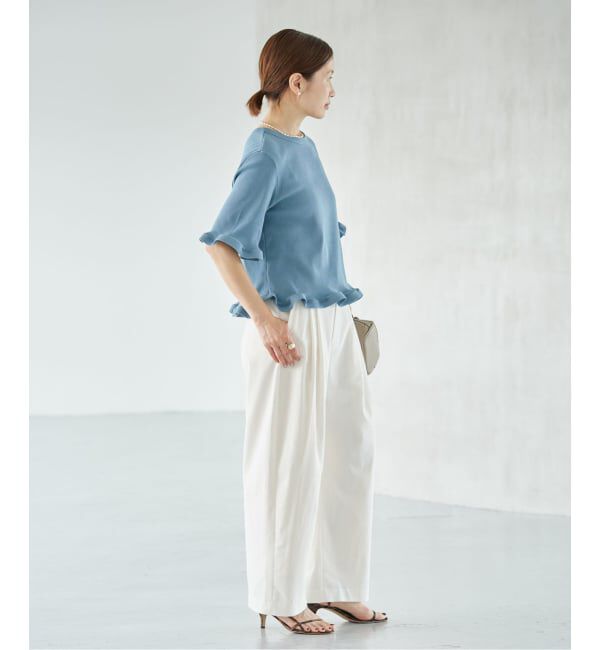 IENA「《WEB限定/追加》オーガニックコットン WAVE Tシャツ」|Tシャツ・カットソー|
