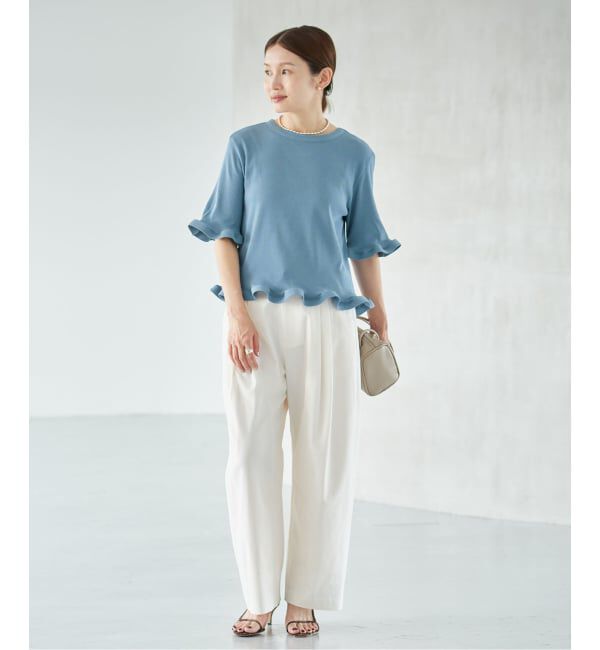 IENA「《WEB限定/追加》オーガニックコットン WAVE Tシャツ」|Tシャツ・カットソー|