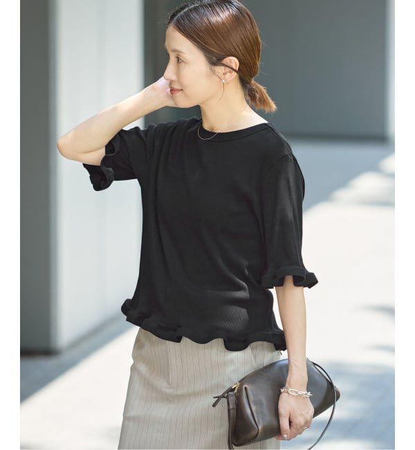 IENA「《WEB限定/追加》オーガニックコットン WAVE Tシャツ」|Tシャツ・カットソー|