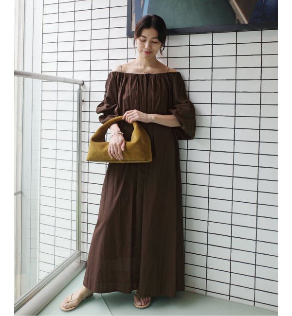 IENA「《一部店舗限定》Maison IENA オフショルダーワンピース」|ワンピース|