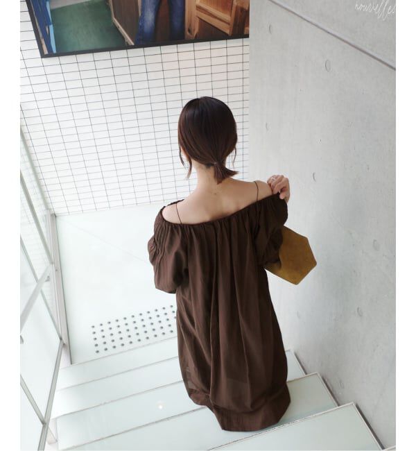 IENA「《一部店舗限定》Maison IENA オフショルダーワンピース」|ワンピース|