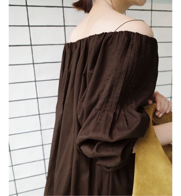 IENA「《一部店舗限定》Maison IENA オフショルダーワンピース」|ワンピース|