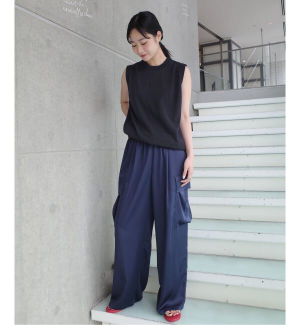 IENA「《一部店舗限定》Maison IENA アシンメトリーノースリーブ」|ニット・セーター|